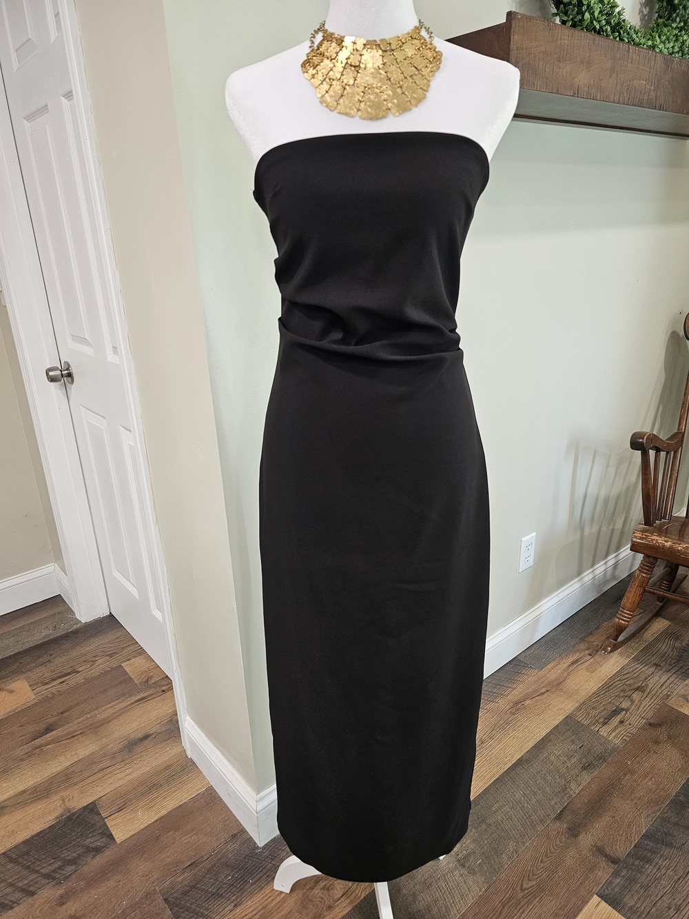 Zara Strapless Black Dress